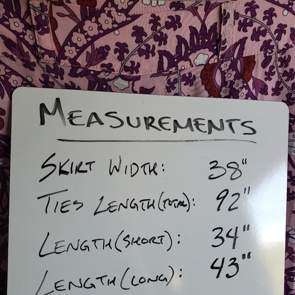 SWAPPED NWOT Moroccan Flora Wrap Maxi Skirt in Rose Quartz - Picture 11 of 11